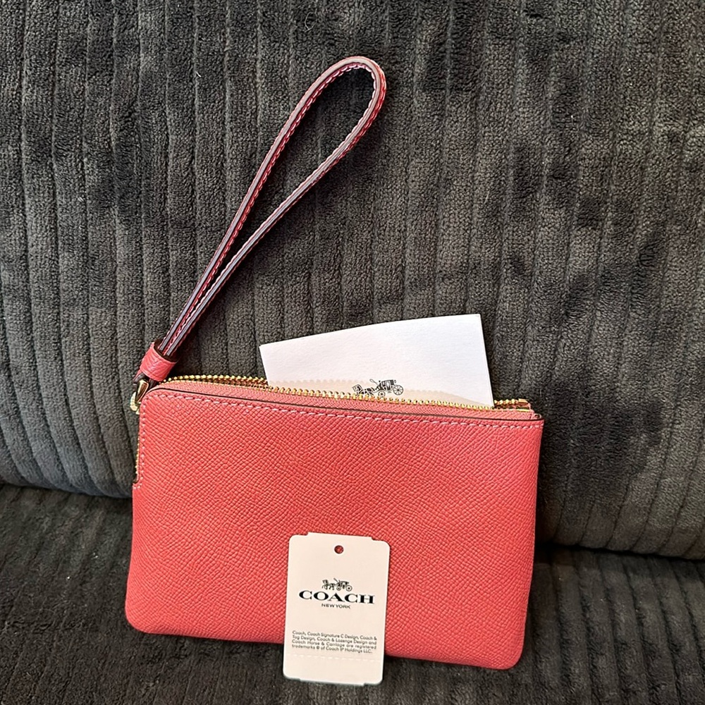 Coach Leather Wristlet